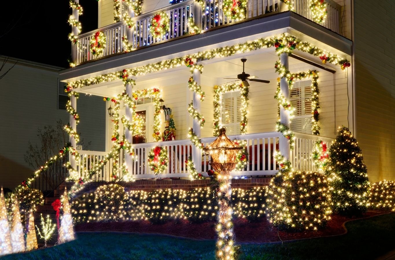 Refresh Power Washing crew offers Christmas Light Installation in Bethlehem PA for quick setup and even steady lighting.