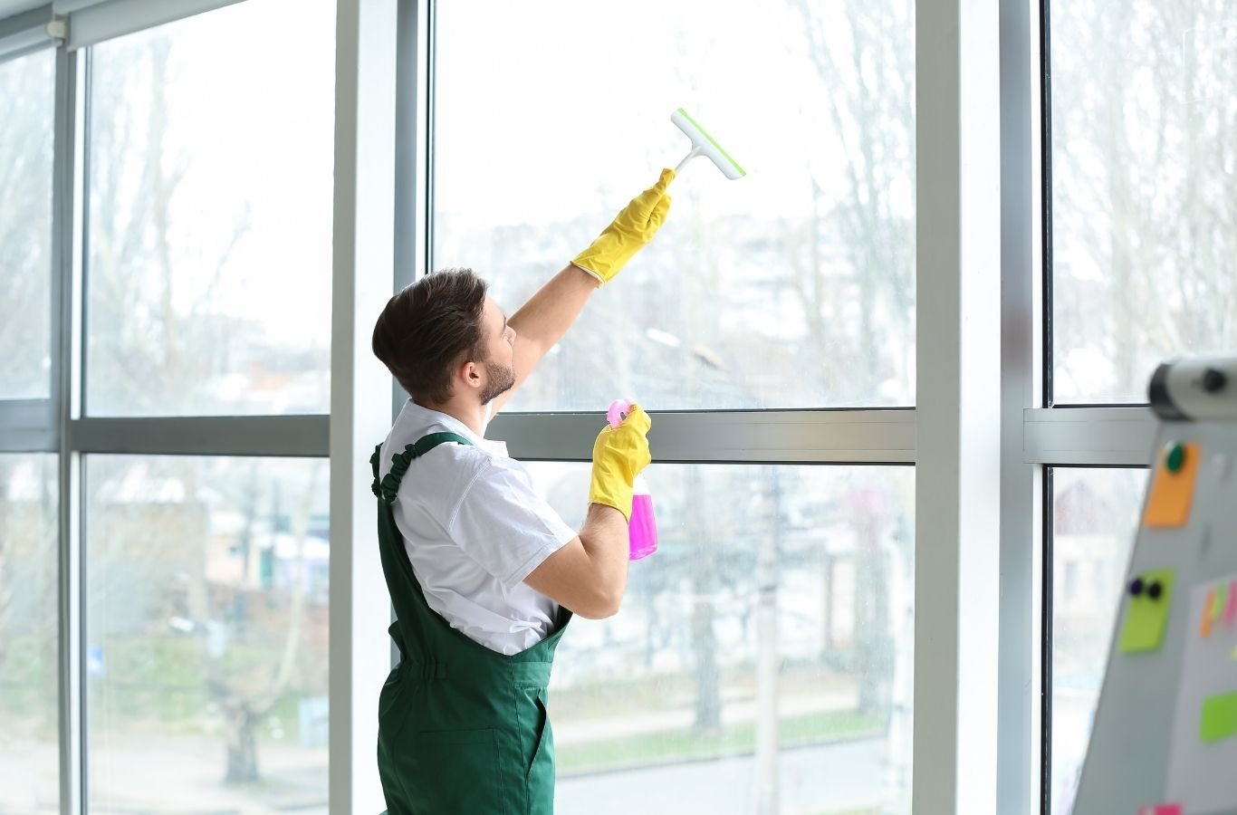 A Refresh Power Washing expert handling Window Cleaning in Bethlehem, PA, highlighting why the company is the area’s trusted choice. Window Cleaning near me.